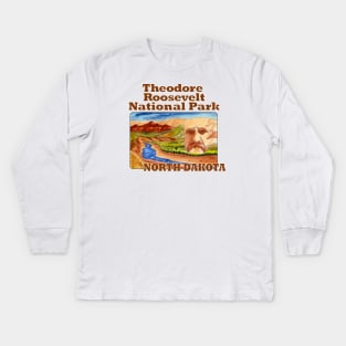 Theodore Roosevelt National Park, North Dakota Kids Long Sleeve T-Shirt